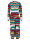 MO5CH1NO JEANS STRIPED CARDIGAN SWEATER, CARDIGANS MULTICOLOR