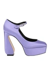 SI ROSSI BY SERGIO ROSSI SI ROSSI BY SERGIO ROSSI WOMAN PUMPS MAUVE SIZE 8 TEXTILE FIBERS