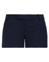 Ami Alexandre Mattiussi Woman Shorts & Bermuda Shorts Navy Size 10 Virgin Wool, Polyester, Cotton, P In Navy Blue
