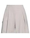 Rrd Woman Shorts & Bermuda Shorts Taupe Size 6 Polyamide, Elastane In Grey