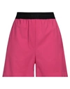 Msgm Woman Shorts & Bermuda Shorts Fuchsia Size 6 Virgin Wool, Elastane In Pink