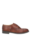 Daniele Alessandrini Homme Man Lace-up Shoes Brown Size 12 Leather