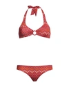 Siyu Woman Bikini Garnet Size 2 Polyamide, Elastane In Red