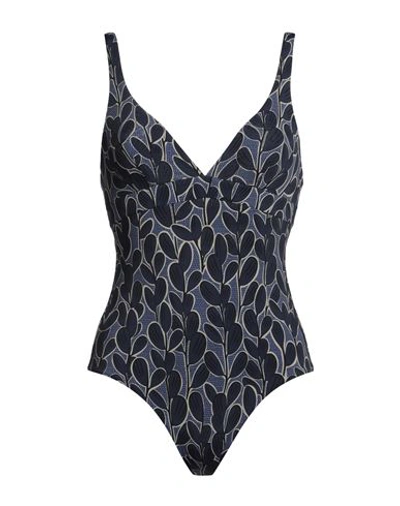 Siyu Woman One-piece Swimsuit Navy Blue Size 8 Polyamide, Elastane