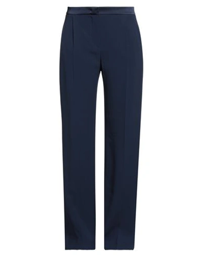 Alberta Ferretti Woman Pants Navy Blue Size 10 Acetate, Viscose