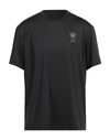 Blauer . Man T-shirt Black Size 3xl Polyester, Elastane