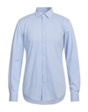 Grifoni Man Shirt Sky Blue Size 15 ¾ Cotton, Polyamide, Elastane