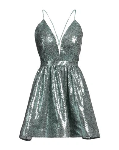Sandro Ferrone Woman Mini Dress Sage Green Size 8 Polyester