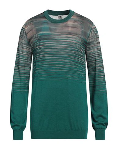 M Missoni Man Sweater Green Size Xl Cashmere, Silk