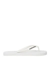 DSQUARED2 DSQUARED2 MAN THONG SANDAL OFF WHITE SIZE 9 RUBBER