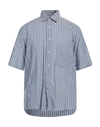 Low Brand Man Shirt Slate Blue Size 6 Lyocell
