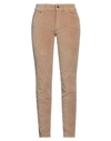 Liu •jo Woman Pants Camel Size 32 Cotton, Elastane In Beige