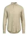 Eleventy Man Shirt Sage Green Size 15 ½ Linen
