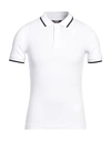 K-way Man Polo Shirt White Size Xs Cotton, Elastane