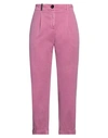 Peserico Woman Pants Magenta Size 8 Cotton, Elastane