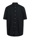 Liu •jo Man Man Shirt Midnight Blue Size Xxl Lyocell, Linen, Cotton In Blue