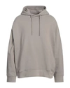 Calvin Klein Man Sweatshirt Lead Size L Cotton, Polyester In Grey