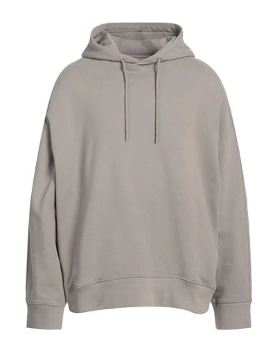 Calvin Klein Man Sweatshirt Lead Size L Cotton, Polyester In Grey