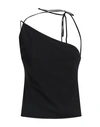 Three Graces London Woman Top Black Size 4 Viscose In Black