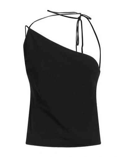 Three Graces London Woman Top Black Size 4 Viscose