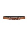 Vicolo Woman Belt Brown Size 32 Leather