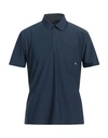 Duno Man Polo Shirt Navy Blue Size L Polyamide, Elastane