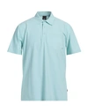 Duno Man Polo Shirt Sky Blue Size Xl Polyamide, Elastane