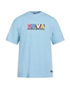 Deva States Devá States Man T-shirt Sky Blue Size M Cotton