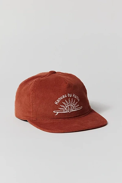 Katin Sunny Cord Hat In Rust, Men's At Urban Outfitters