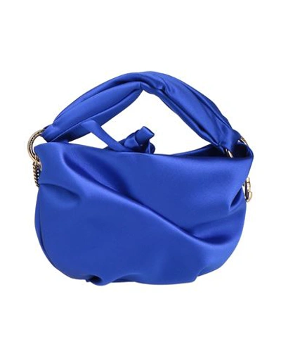 Jimmy Choo Woman Handbag Bright Blue Size - Textile Fibers