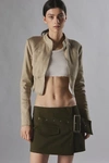 By.dyln By. Dyln Harper Mini Skirt In Khaki, Women's At Urban Outfitters
