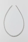 URBAN OUTFITTERS FLAT MARINER CHAIN STAINLESS STEEL NECKLACE IN SILVER, MEN'S AT URBAN OUTFITTERS
