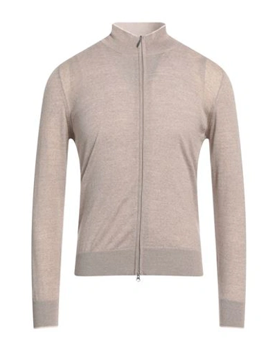 Barba Napoli Man Cardigan Beige Size 50 Virgin Wool In Beige