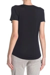 VINCE SHORT SLEEVE SHIRTTAIL CREWNECK TEE