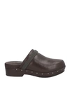 Brunello Cucinelli Woman Mules & Clogs Chocolate Brown Size 10 Soft Leather