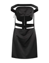 Nineminutes Woman Mini Dress Black Size 8 Polyester, Elastane