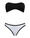 Jijil Woman Bikini Black Size L Polyamide, Elastane, Polyester