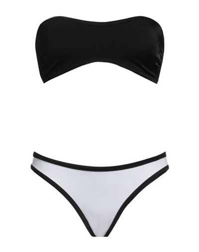 Jijil Woman Bikini Black Size L Polyamide, Elastane, Polyester