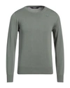 K-way Man Sweater Sage Green Size M Cotton In Sage Green
