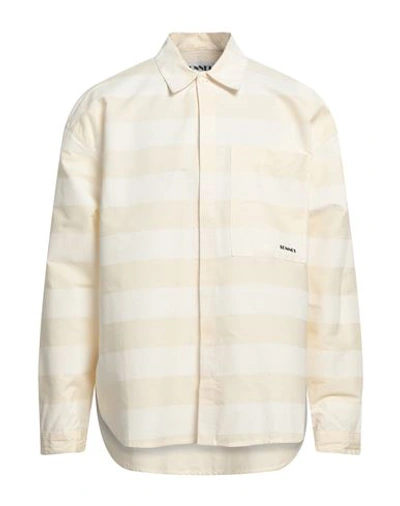 Sunnei Man Shirt Ivory Size L Cotton In White