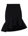 Alexander Mcqueen Woman Mini Skirt Black Size Xs Viscose, Polyamide, Polyester, Elastane