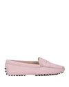 Tod's Woman Loafers Light Pink Size 5 Calfskin
