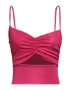 Gaelle Paris Gaëlle Paris Woman Top Fuchsia Size 4 Polyester, Elastane In Pink