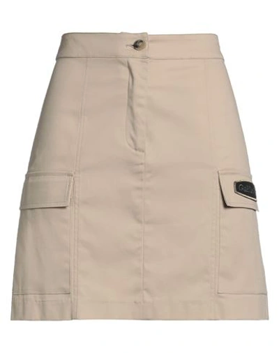 Gaelle Paris Gaëlle Paris Woman Mini Skirt Beige Size 6 Cotton, Elastane