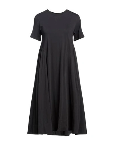 Bomboogie Woman Midi Dress Black Size 4 Cotton