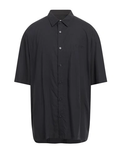 Armani Exchange Man Shirt Black Size M Viscose, Lyocell
