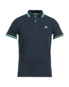 Peuterey Man Polo Shirt Midnight Blue Size S Cotton, Elastane