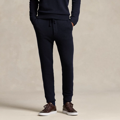 Ralph Lauren Washable Cashmere Jogger Pant In Hunter Navy