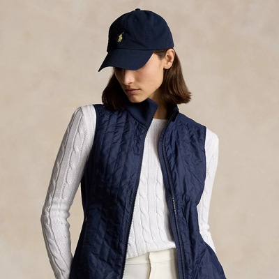 Rlx Golf Performance Full-zip Vest In Refined Navy