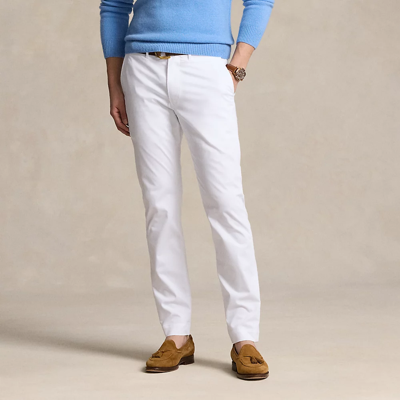 Ralph Lauren Stretch Slim Fit Performance Chino Pant In White